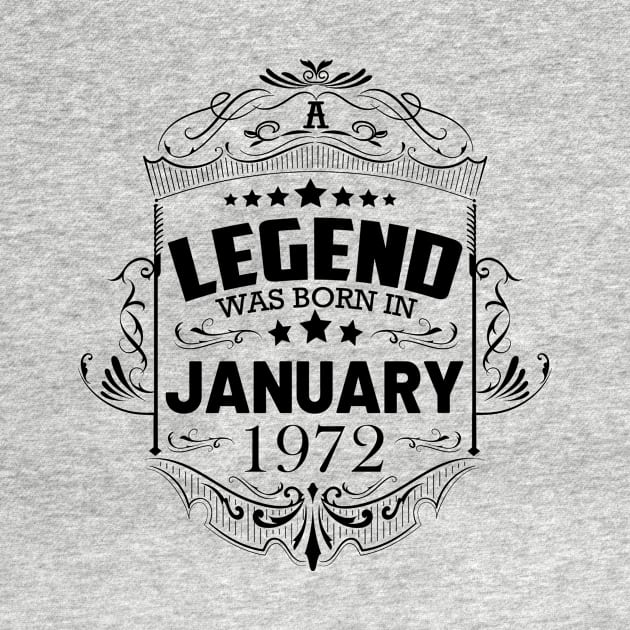 A legend was born in January 1972 by HBfunshirts